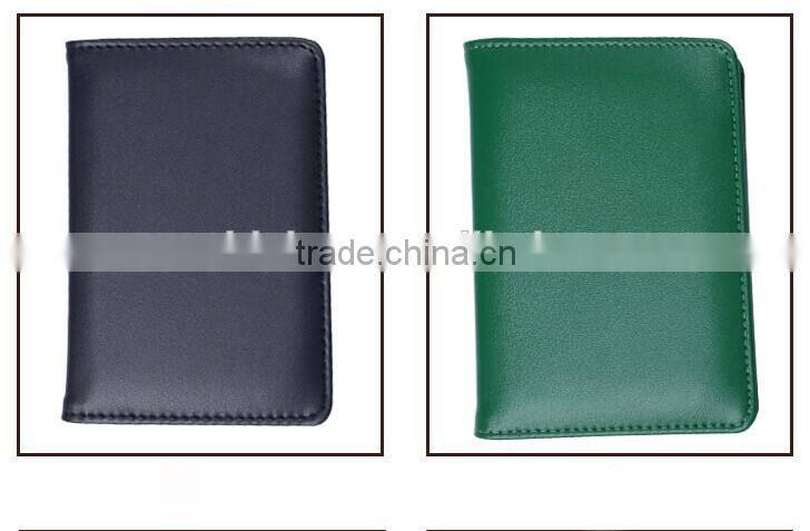 Dongguan factory direct custom simple style passport holder with customized Logo,2016 new arrived leather passport cover