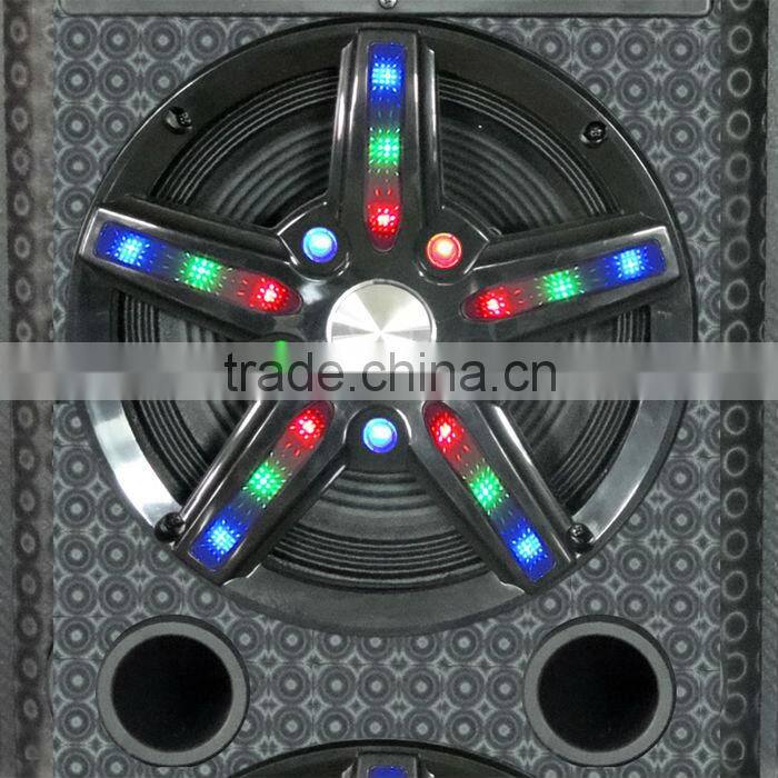 2014 most popular dual 12 inch big power speaker with dvd