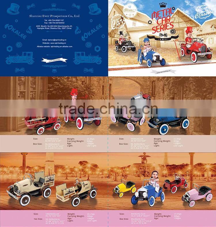 2016 Newest crazy selling classic cars ride on toy car for sale