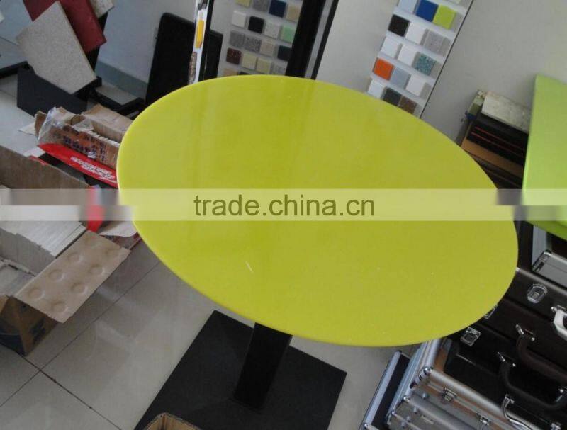 Acrylic soid surface Restaurant dining tables and chairs , Dining Table,fast food table