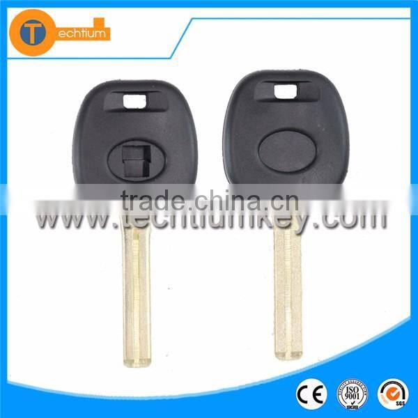 abs transponder car key shell with logo on both side with Toy48 blade for Lexus rx300 is250 rx350 gs300