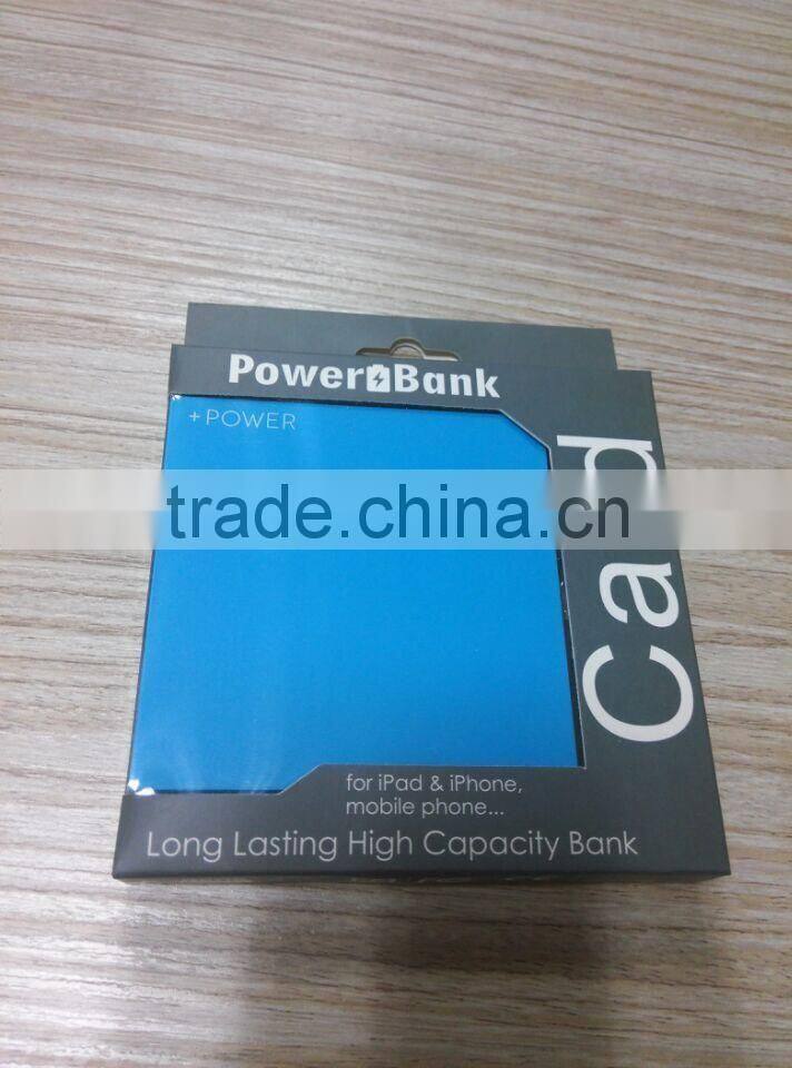 Hot selling manufacturer wholesale portable usb 2600mah super slim portable USB gift power bank