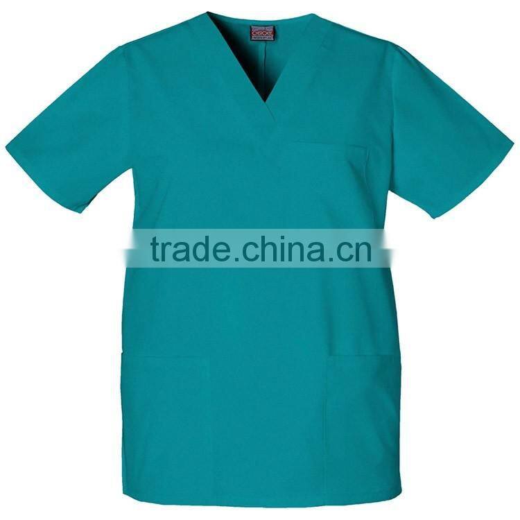 Unisex Medical Nursing Uniform Scrubs Top & Shirt OEM custom style women mens medical scrubs