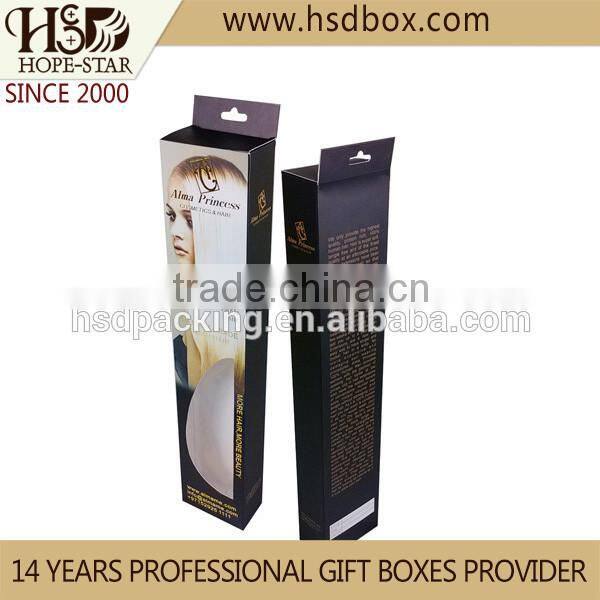 Long hair packing human hair hair extension box