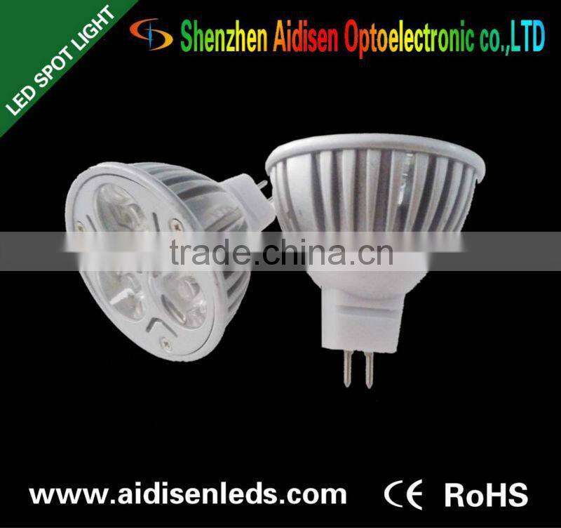 Best price high quality MR16 E27 GU10 3w led spotlighting