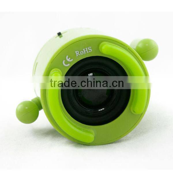 Mini andriod robot Bluetooth speaker with free car charger