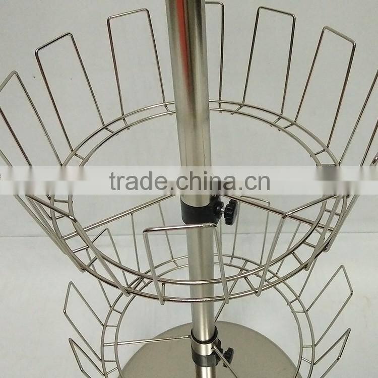 Sand Nickel Revolving Shoe Rack for 18 pairs Shoes