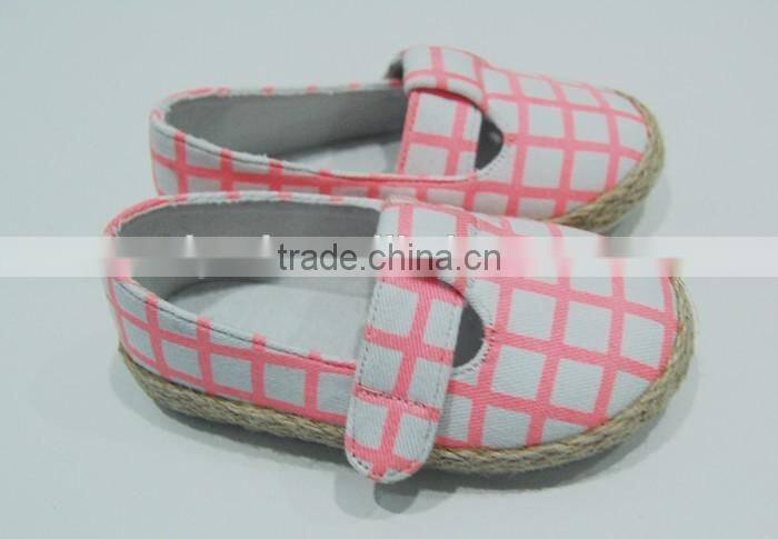 2016 baby canvas shoes girls espadrilles cheap wholesale cute jute sole shoes