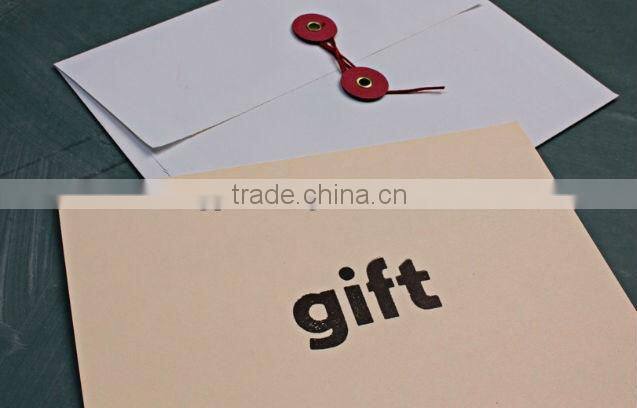 Bespoke recyclable brown kraft paper gift envelope with factory price
