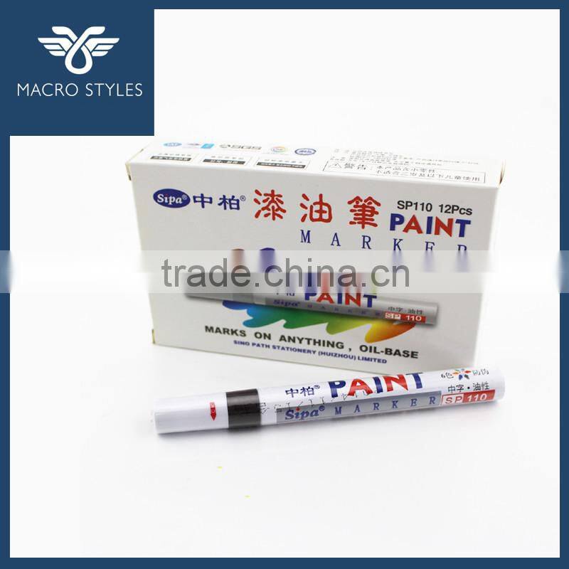 Silver refill pen for leather marking,silver ink pen