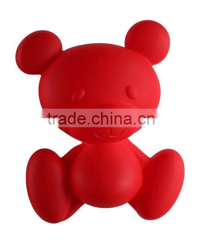 bear shape plastic material decorative craft wall lamp