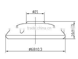 68mm clear pillow speaker
