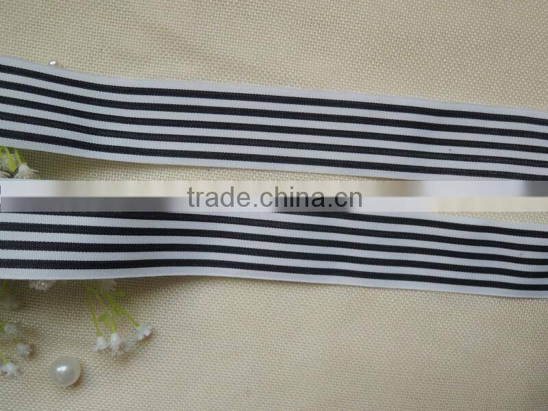 Black white Veined ribbons