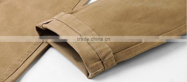 2015 latest design mens chinos slim fit 100% cotton casual pants