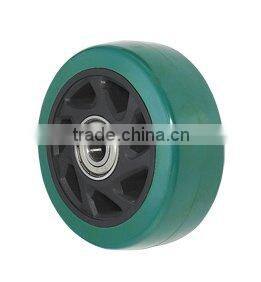 Heavy Medium Duty PVC Diamond Wheel With Double Brake