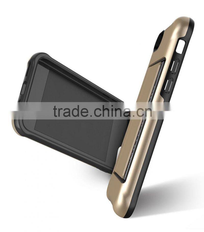 New Style Back Card Mobile Phone case Double Layer case for Apple iPhone 7 (4.7")