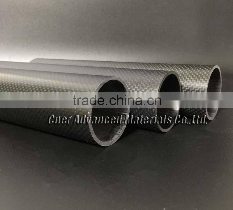 3K Carbon Fiber roller, 2 mm wall thickness or customerized