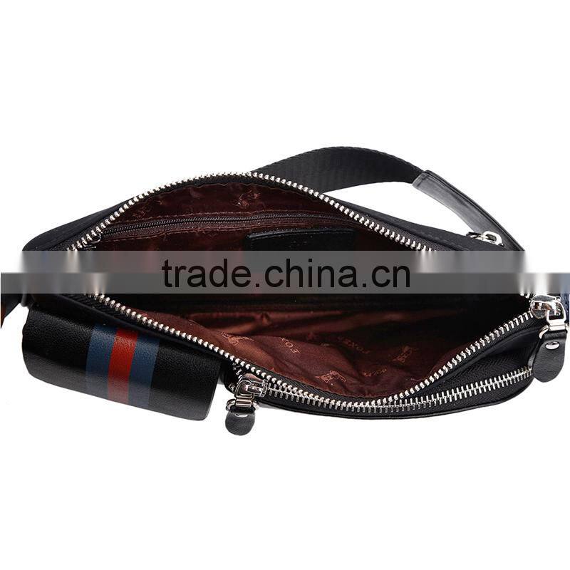 2016 new trends genuine leather waist bags men fashion small bags