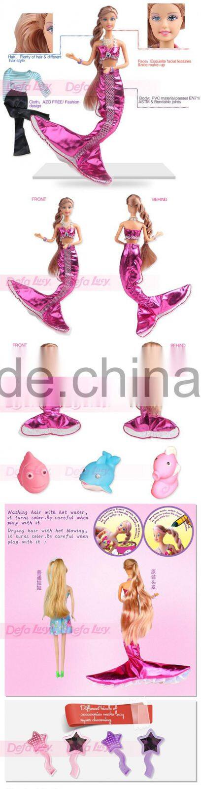 costume mermaid dolls with 3 beautiful dress