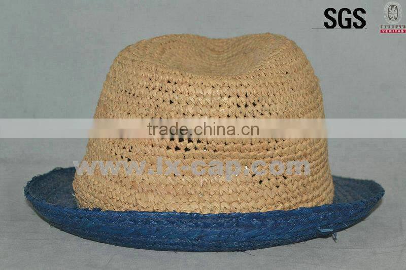Unisex Fedora Trilby Cap Cowboy Summer Beach Sun Straw Hats