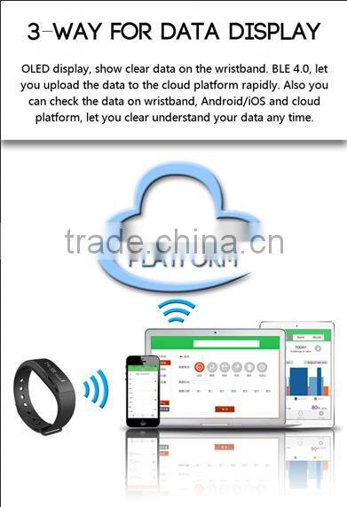 2016 Bluetooth 4.0 Bracelet, fitness smart activity tracker, motion detection