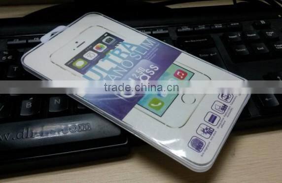 Best Quality Adhensive Tempered Glass Stickers for Mobile Phone, Clear Tempered Glass Screen Protector with Sticker