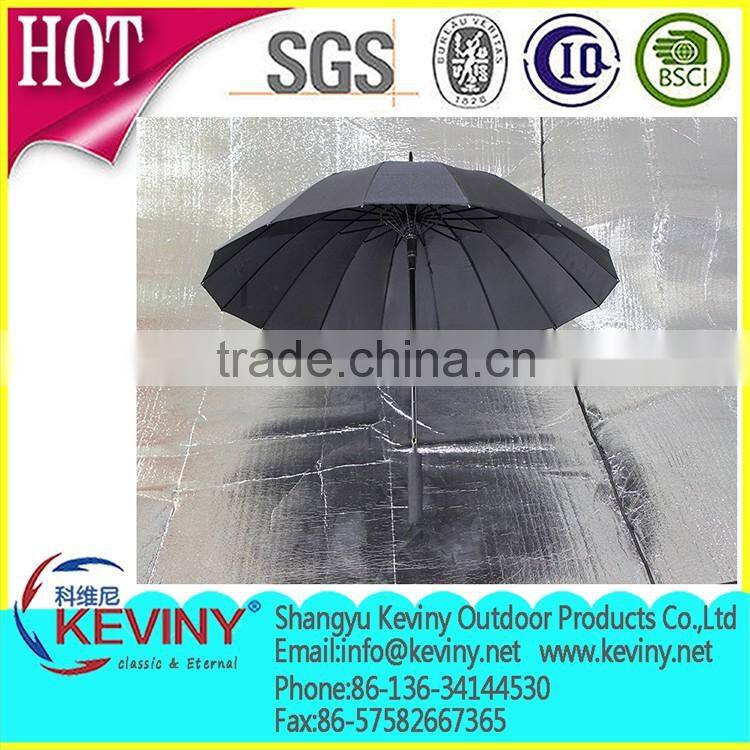 16panels rain umbrella with cheap price manufacture by china parasol factory