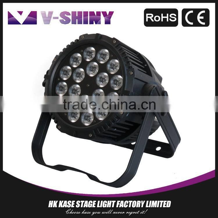 Guangzhou led par lights 18*12W 5in1 rgbwa stage