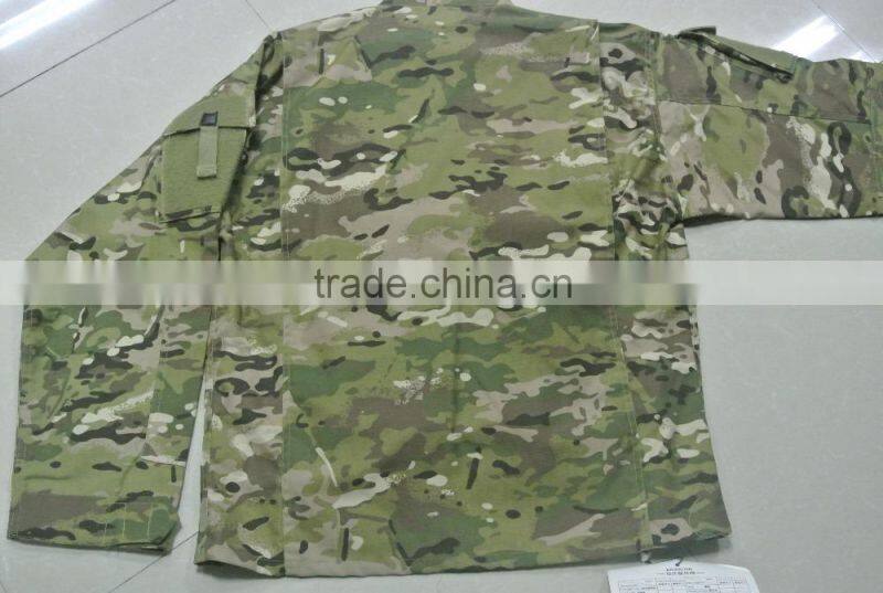 OEM 60% cotton 40% polyester CP camouflage twill printed Germany army combat Jacket