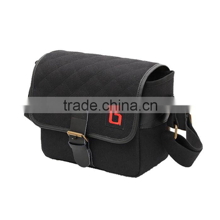 Waterproof canvas shoulder messenger camera bag,digital camera bag