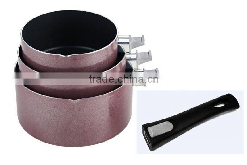 cookware set sauce pan-detachable handle