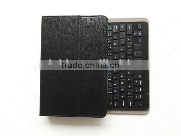 New design bluetooth keyboard case for tablet in black