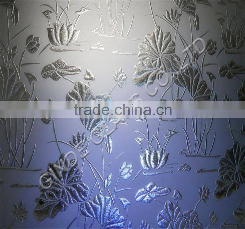 light acid etched glass,acid etched home design frosted glass