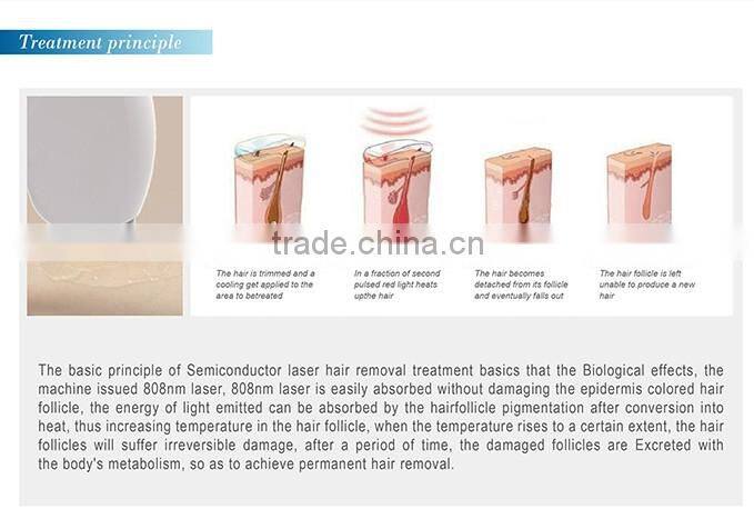 Y8B Portable 808nm Diode Laser Hair Remoal Machine with Germany Bar