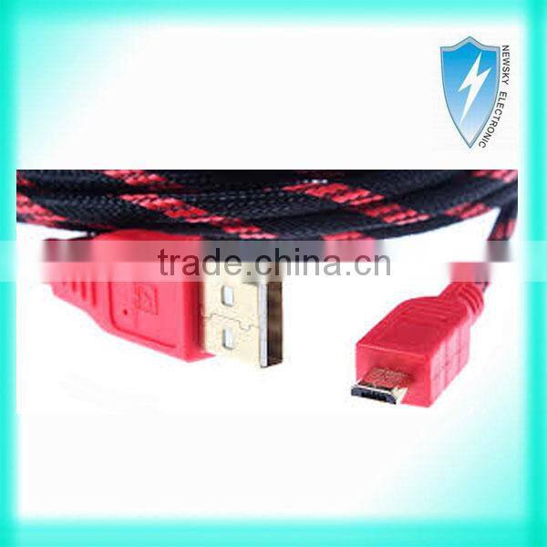3M Hi-Speed Micro USB red with black extension cable for ps4