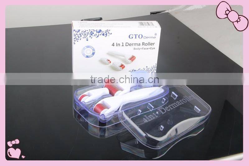 2017 newest 4 in 1 microneedle therapy sKin care derma roller