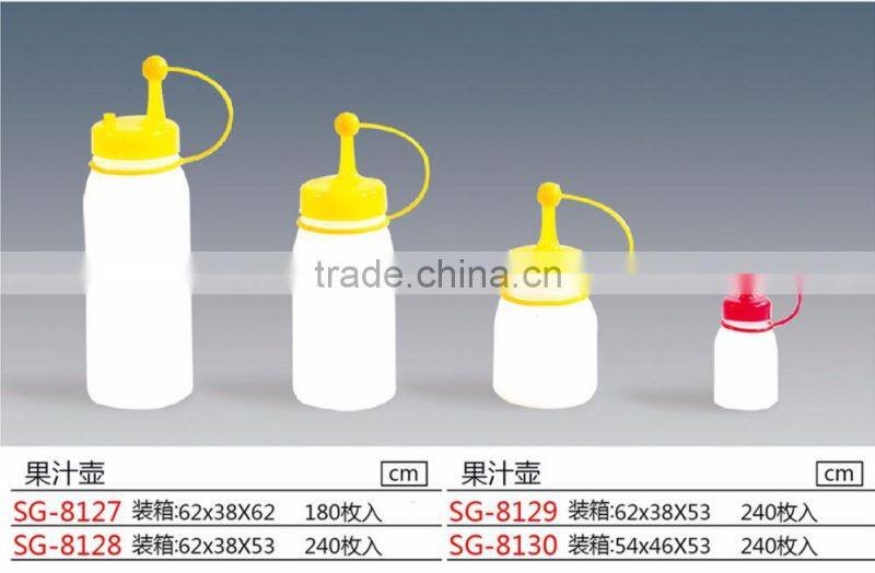 Plastic squeeze bottle, plastic seasoning bottle for jam, sauce, vinegar etc.