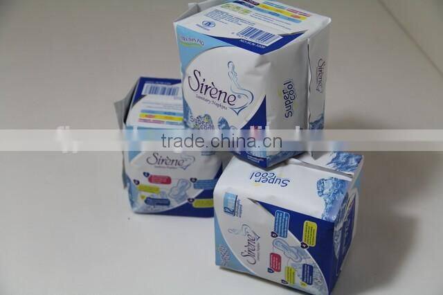 OEM High Absorbent Cotton Lady Sanitary Napkin