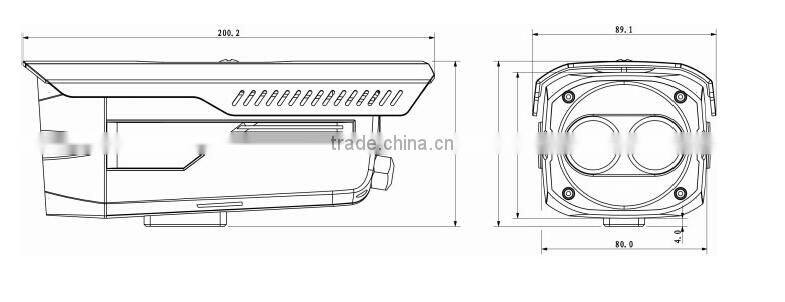 2015 Dahua 1.3megapixel 720P HAC-HFW2100B ir hdcvi camera