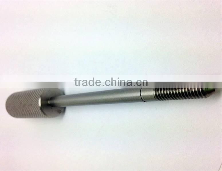 High precision cnc turning machining SUS knurled cam thread shaft