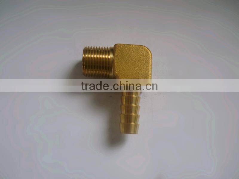 1/8''-1/2''x6/8/10/12 forged brass elbow hose barb fitting