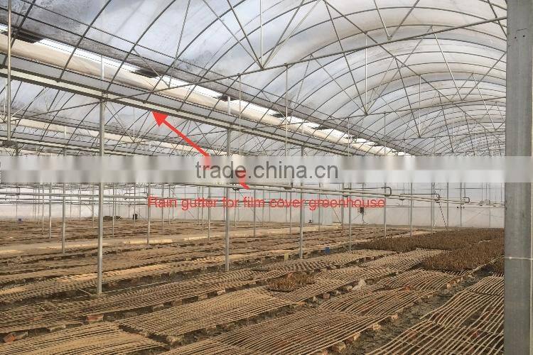 2015 hot sale glasshouse rain gutter