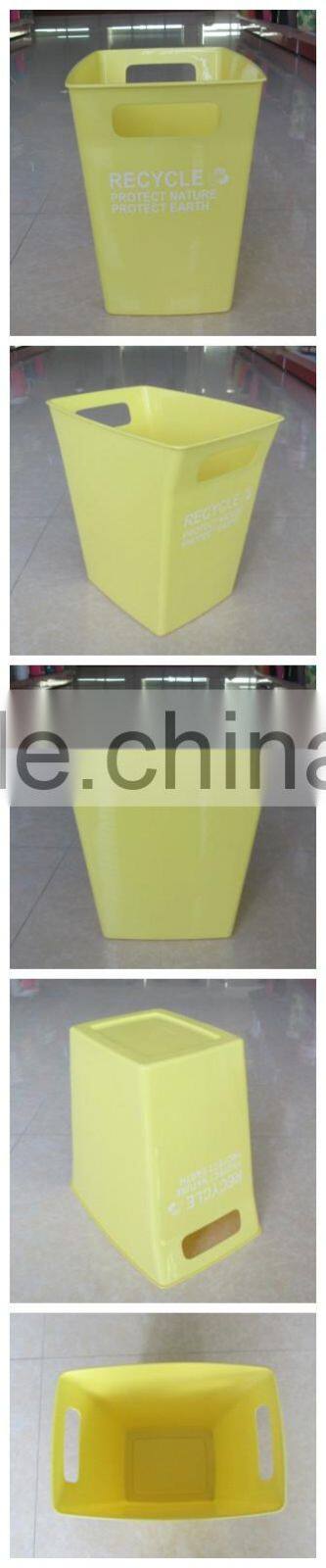outdoor square plastic garbage can