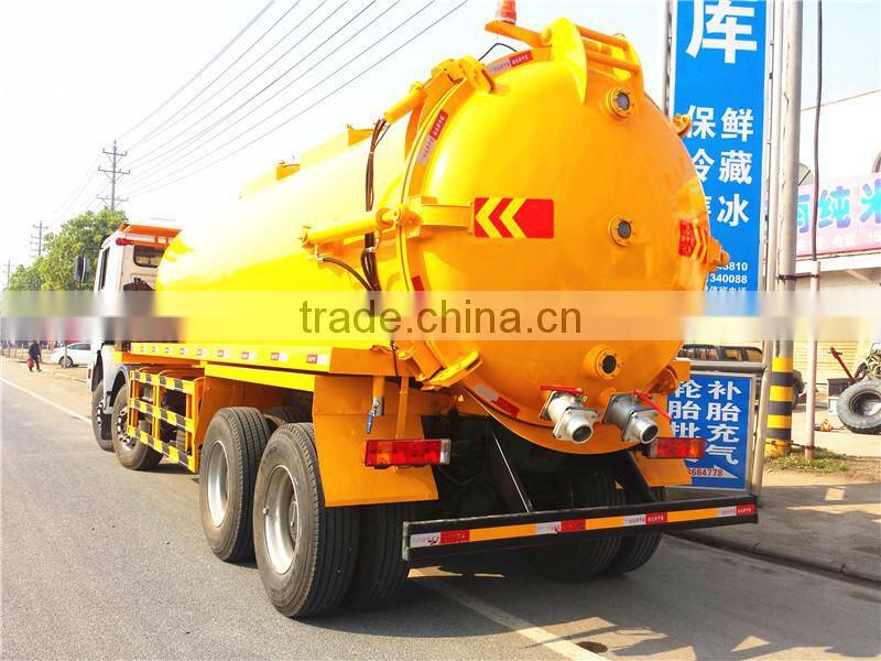 SHACMAN 8X4 20cbm vacuum sewage suction truck