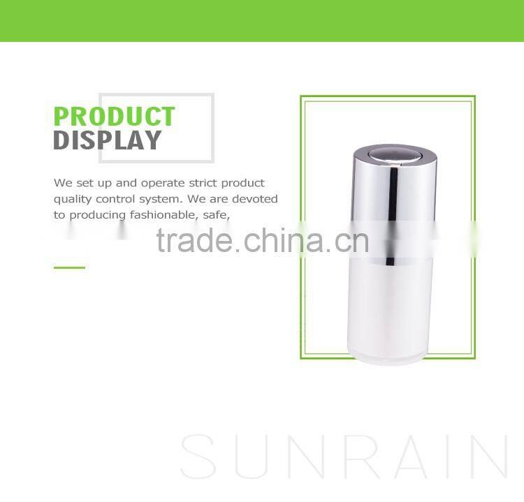 Factory sale special design various luxury plastic round bottom cosmetic bottle