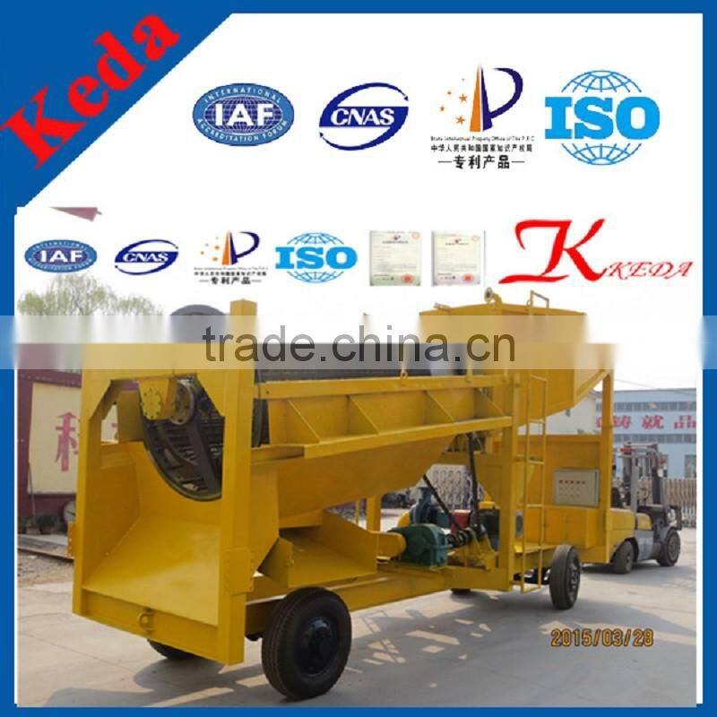 Unique Design Gold Washing Machine Traveling Gold Trommel Screen