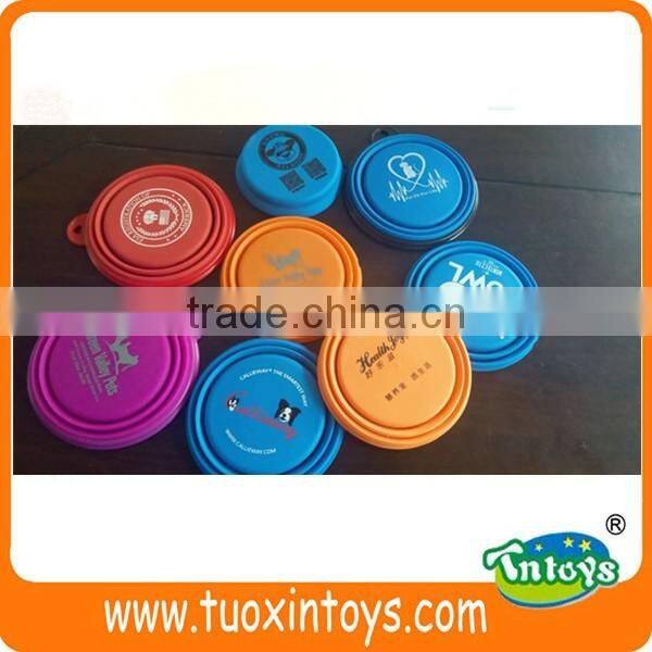 silicone/silica gel dog bowl with hook, pet feeder product, promotional gifts