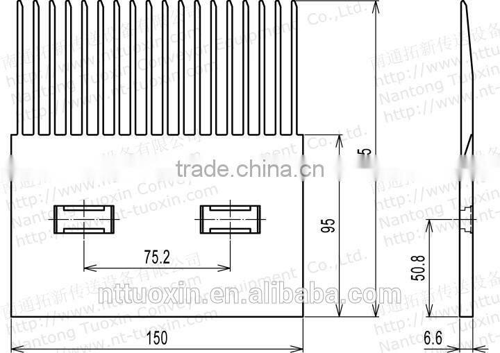 Finger Transfer Plate 900 for Modular Conveyor Belt