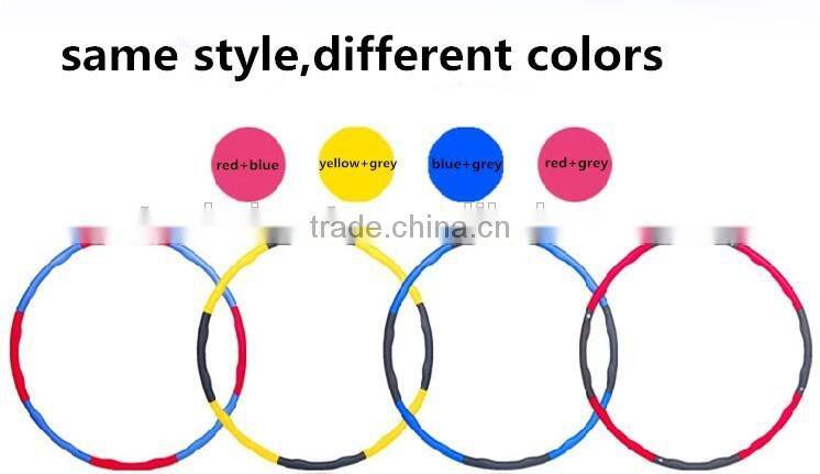 Hot selling DIY Assemble hula hoop, high quality foam+plastic material kids&adult hula hoops