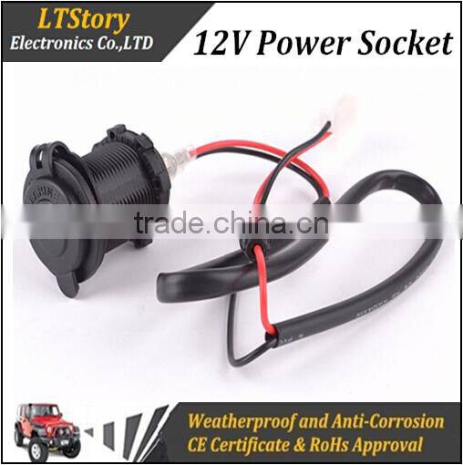 12V Waterproof Lighter Cigarette Power Dual Port Outlet Socket